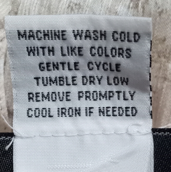 BON WORTH |Vintage Tan,Khaki,White 1/2 Button Down Short Sleeve Blouse | XL - Picture 5 of 5